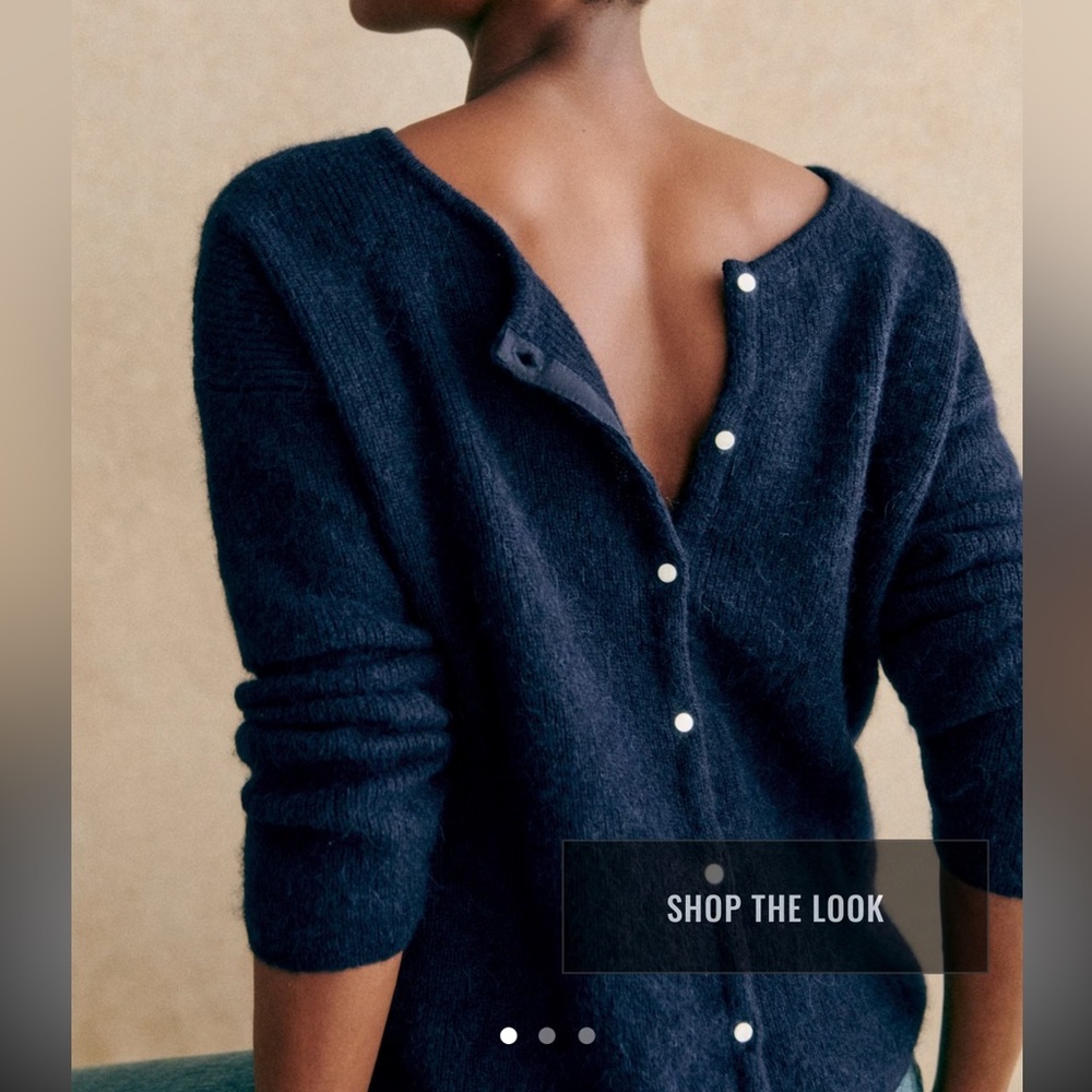 Navy Blue Cardigan - Picture 2 of 6